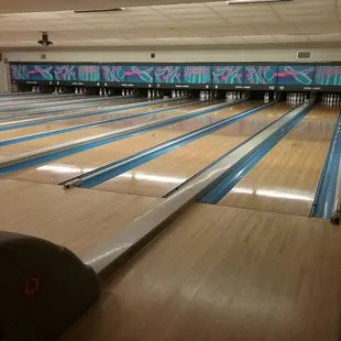 a bowling alley