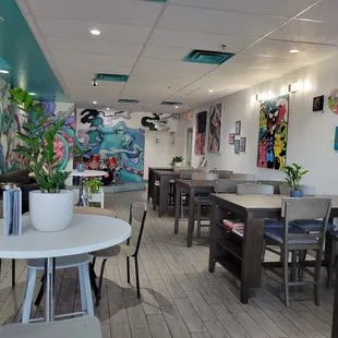 the interior of the restaurant