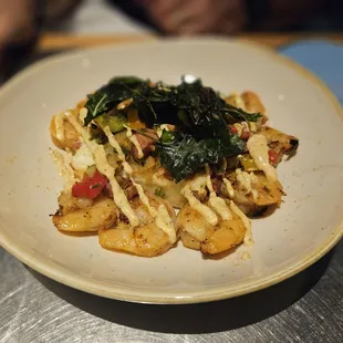 Shrimp and grits. Absolutely delicious!