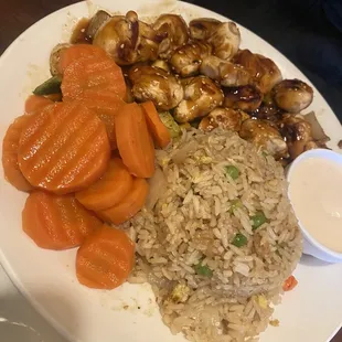 Hibachi chicken lunch special