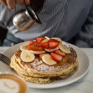Strawberry Banana Pancakes