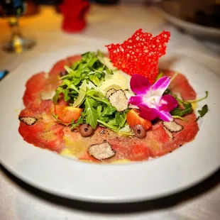 a plate of food on a table