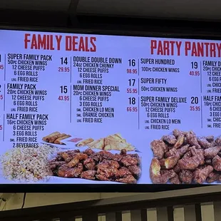 Family Deals and Party Packs