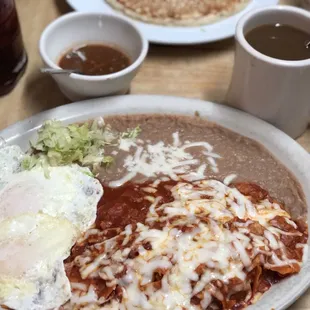 a plate of mexican food