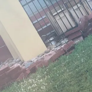 Walls come crumbling down.