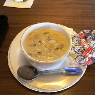 Cajun loaded potato soup - awesome (and a little spicy)