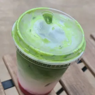 Strawberry matcha