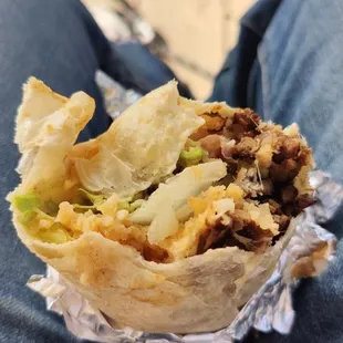 Asada steak super burrito