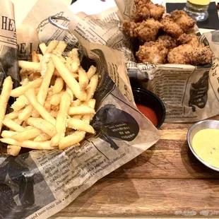 Two's Company: (Tasty Truffle Fries &amp; Outstanding Grouper Bites)