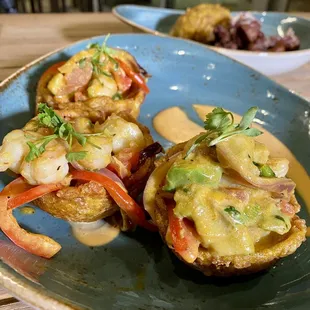 Toastones Rellenos de Camarones !!