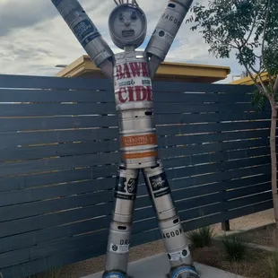 Outside keg decoration