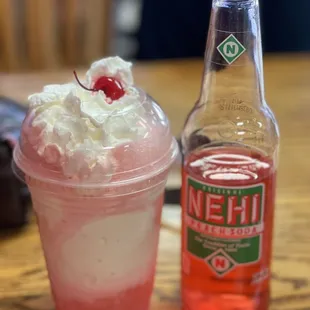 Nehi Peach Milkshake