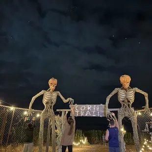 Entrance to corn maze