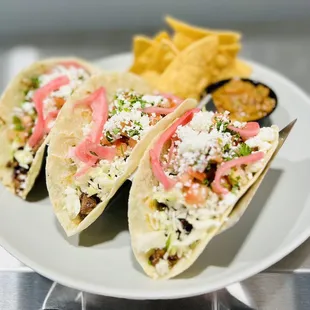 Prime rib tacos