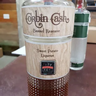 Almost a dessert-ish liqueur with hints of oak.  Not quite a bourbon, however.  Def. too sweet for that.