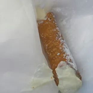 Good Cannoli. Leave the gun, take this.