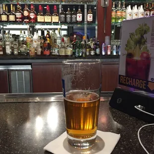 No real outlets... but portable chargers available