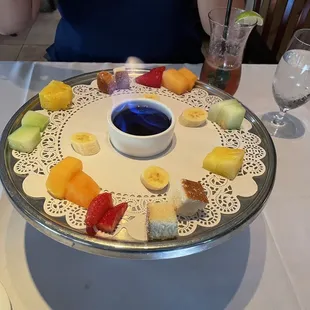 Fruit Fondue Plate