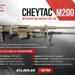 Cheytac M200 intervention for sale