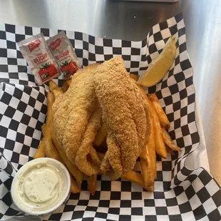 Fried catfish fries