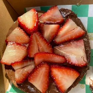 Not yo Momma's bagel (French Toast bagel w/ Nutella &amp; Strawberries)