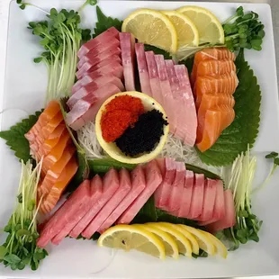 sushi and sashimi, sashimi, sushi, food