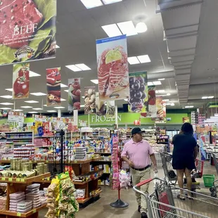 Near the checkout counter