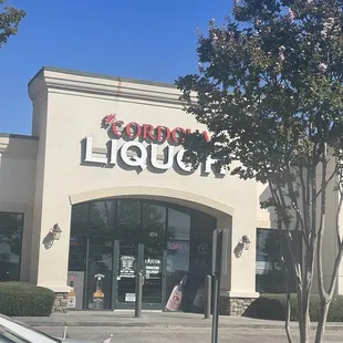 the front of the store