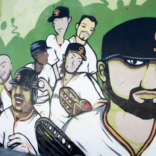 a mural of the san francisco giants
