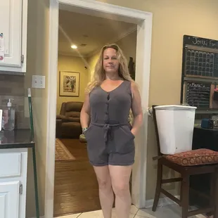 This is the outfit the person  at the register said I needed to adjust or leave.  As it wasn't in line with their "dress code"