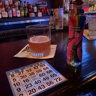 Boozy bingo with my starburst drink