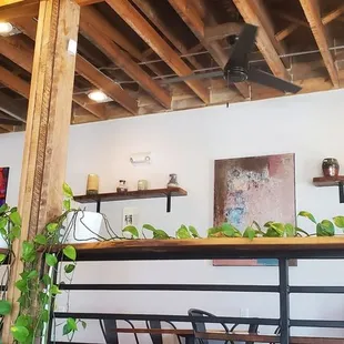 the interior of a coffee shop