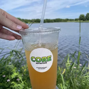 Peach tea - priced around $7 but it's GIANT