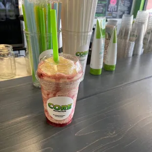 Peanut Butter and Jelly Lava Shake