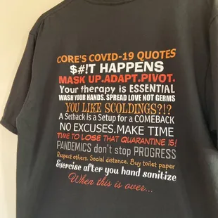 Our new COVID-19 Quotes Shirt