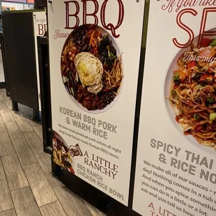 a menu for a restaurant