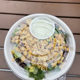 Taco Bowl with avocado lime sauce