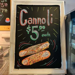 a sign for a sandwich shop