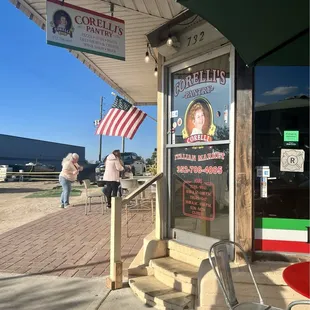 Exterior of market/restaurant