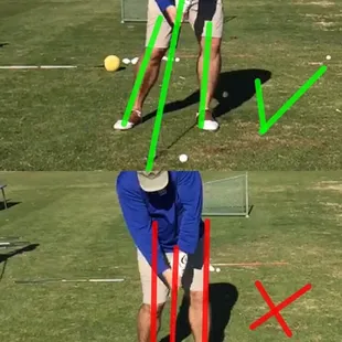 I can video your swing on the range and email it to your mobile device immediately!