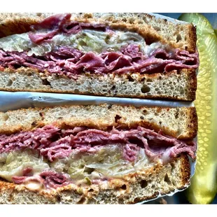 Corey&apos;s NYC Bagel Deli.N Dearborn St, Chicago, IL  Poppy Rube&apos;s Reuben Sandwich Traditional &amp; Pretty Good! Take Out Delivery. Cool!