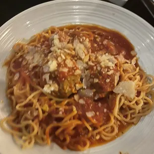 Spaghetti and Meatballs