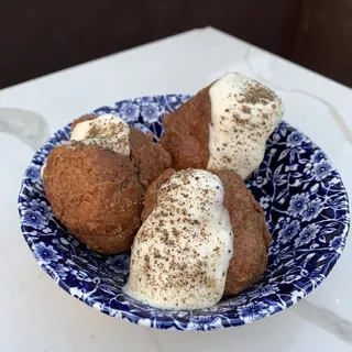 Cacio e Pepe Fried Doughnut