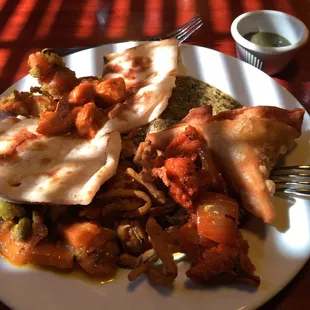 Craving for vegetarian entrees and spicy food! Perfect!!