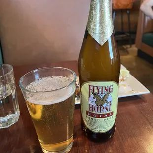 Flying Horse Indian Lager. 22oz of well made beer.