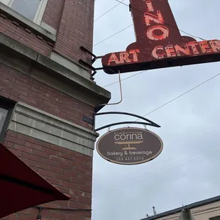 You&apos;ll see the Corina since under the art center sign!