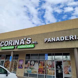 the front of the store