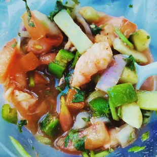 Ceviche mexicana de camarón