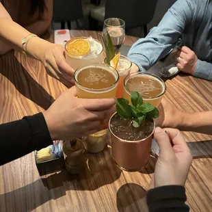 drink, sushi and sashimi