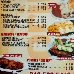 Mexican Diishes and Desserts